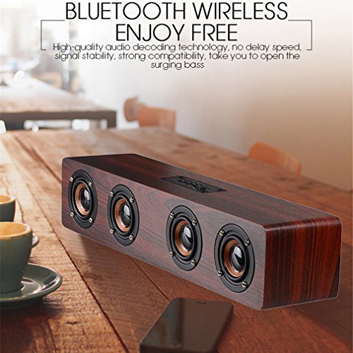 Retro-Bluetooth-Lautsprecher Intbase Holz, Supper 12W