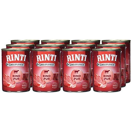 Rinti-Hundefutter Rinti Singlefleisch Rind 12 x 400 g