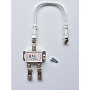 Sat-Verteiler 2-fach Freitag Electronic mit 20cm SAT Kabel