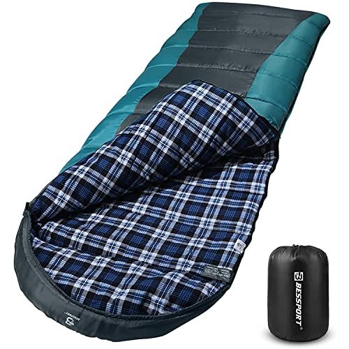 Die beste schlafsack wasserdicht bessport schlafsack flannel fuer camping Bestsleller kaufen