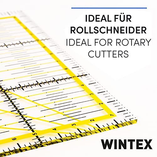 Schneiderlineal WINTEX Patchwork Lineal 15×60 cm mit cm-Raster