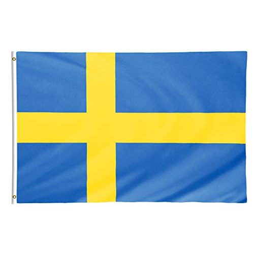 Die beste schweden flagge star cluster 90 x 150 cm flagge schwedens Bestsleller kaufen