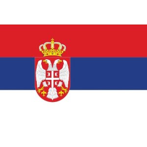Serbien-Flagge IhrVorteil.com Outdoor Flagge mit Wappen