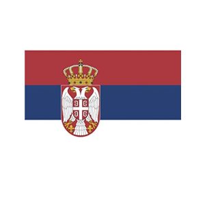 Serbien-Flagge TrendClub100 ® Fahne Flagge „Serbien Serbia RS“