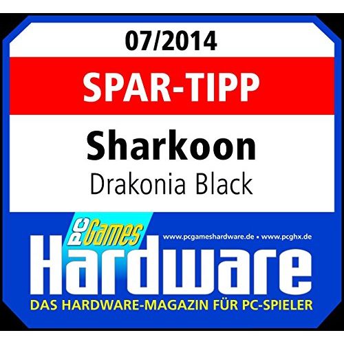 Sharkoon-Maus Sharkoon Drakonia Black Laser Maus 8200 dpi