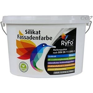 Silikatfarbe RyFo Colors Silikat Fassadenfarbe 12,5l, weiß