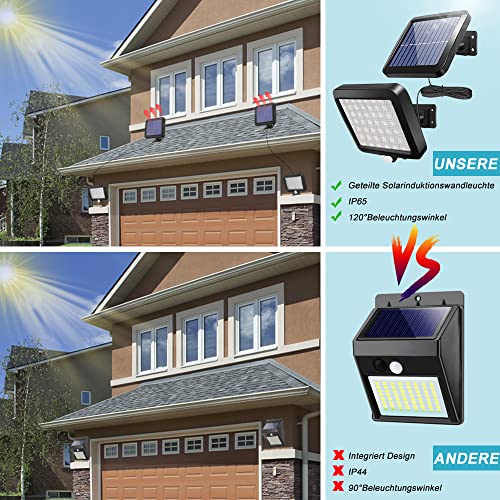 Solarstrahler BENMA Solarlampen für Außen, 56 LED