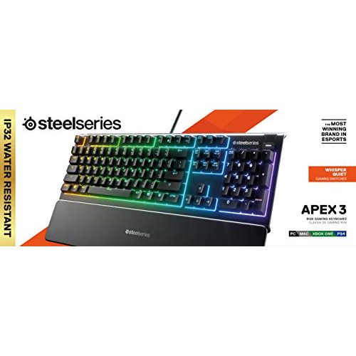 SteelSeries-Tastatur SteelSeries Apex 3, 10-Zonen RGB-Beleuchtung