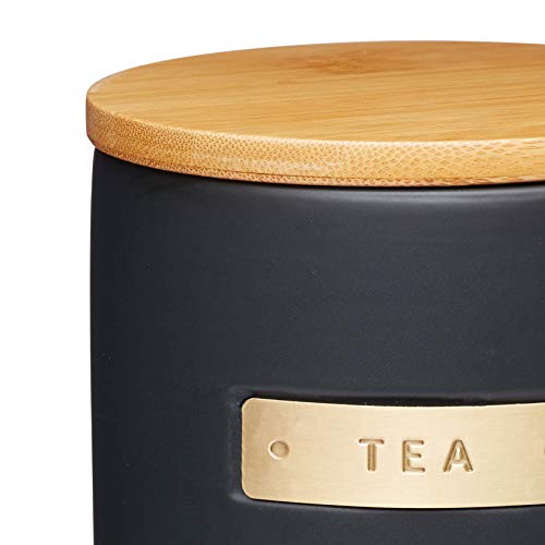 Teedosen masterclass Teedose aus Stein, mit Messingeffekt