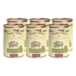 Terra-Canis-Hundefutter Terra Canis Wildschwein, Naturreis 6x800g