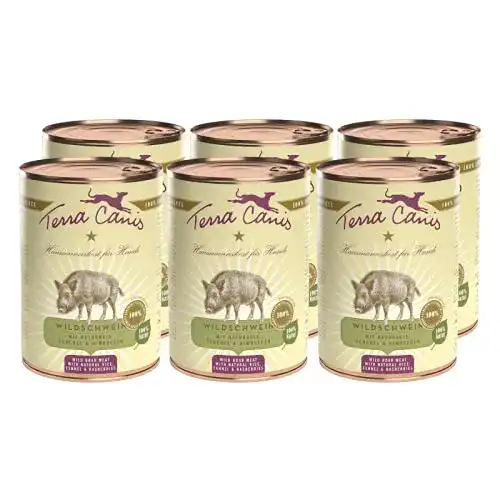 Terra-Canis-Hundefutter Terra Canis Wildschwein, Naturreis 6x800g