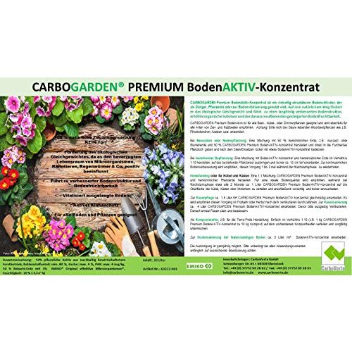 Terra preta Carbo Verte Premium BodenAKTIV-Konzentrat, 20 Liter