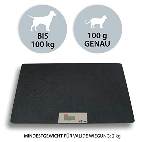 Tierwaage ADE Digitale Hundewaage, bis 100 kg, schwarz