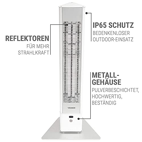 Vasner-Heizstrahler VASNER HeatTower 2500 Watt 4 Heizstufen