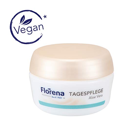 Vegane Gesichtscreme Florena Tagescreme Bio-Aloe Vera, 50 ml