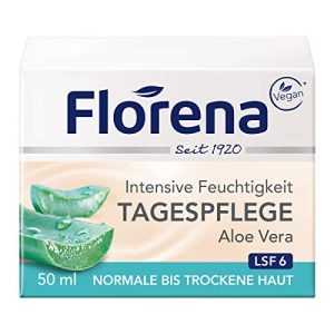 Vegane Gesichtscreme Florena Tagescreme Bio-Aloe Vera, 50 ml