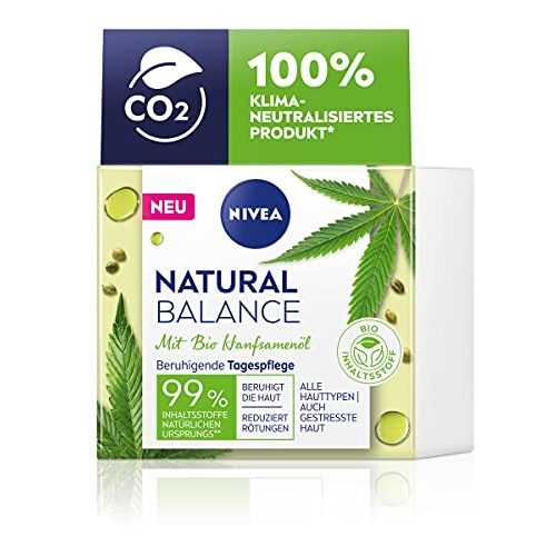 Vegane Gesichtscreme NIVEA Natural Balance Bio Hanfsamenöl