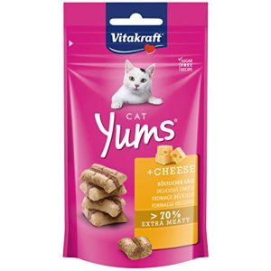 Vitakraft Cat Food Vitakraft Cat Snack Cat Yums Cheese, 40g