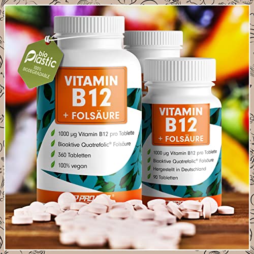 Vitamin-B12-Tabletten ProFuel VITAMIN B12 Tabletten 180x