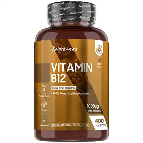 Vitamin-B12-Tabletten WeightWorld Vitamin B12, 400 Stück