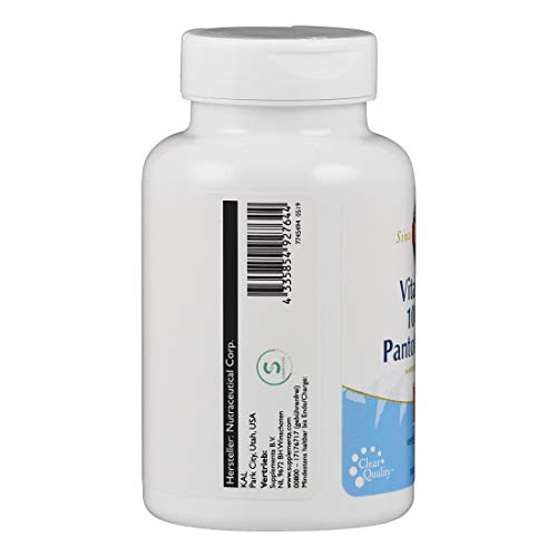 Vitamin B5 Kal, 1000 mg, laborgeprüft, 100 Tabletten, 160 g