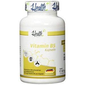 Vitamin B5 Zec+ Nutrition Health+, 120 vitamin B-kapslar