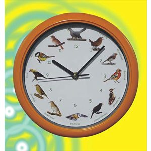 Vogeluhr WIM-SHOP Vogel Uhr mit heimischen Vögeln