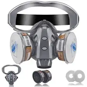 Vollmaske Facemoon Gasmaske Filter, abnehmbare Schutzbrille