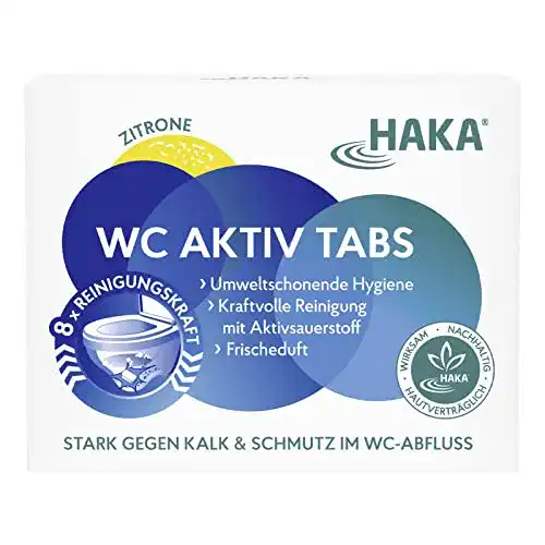 WC-Tabs HAKA WC Aktiv Tabs, 8 Tabs mit Zitronen Duft