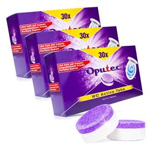 WC-Tabs Oputec 90x WC/Toiletten Active Tabs, 3 x 30 Stück