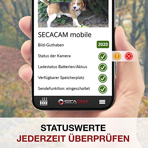 Wildkamera-mit-App SECACAM Raptor Mobile 4G LTE Wildkamera