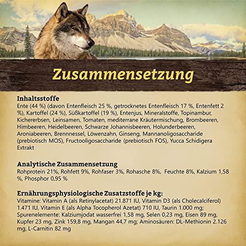 Wolfsblut-Trockenfutter Wolfsblut, Wild Duck Adult, 15 kg