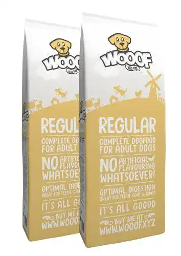 WOOOF-Hundefutter WOOOF Regular 36kg mit Rindfleisch