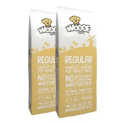 Die beste WOOOF-Hundefutter WOOOF Regular 36kg mit Rindfleisch 2026 Test Bestseller WOOOF-Hundefutter WOOOF Regular 36kg mit Rindfleisch