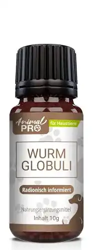 Wurmkur Hund Animal Pro, Wurm Globuli, 10 g Inhalt