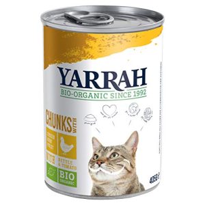 Yarrah-Katzenfutter Yarrah Bio Katzenfutter Bröckchen Huhn, 12er