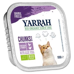 Yarrah-Katzenfutter Yarrah Bröckchen Huhn Truthahn 16 x 0.1 kg