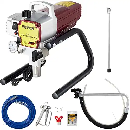 Die beste Airless-Farbsprühsystem VEVOR 1800W, 2,2 L/MIN Sprühpistole 2026 Test Bestseller Airless-Farbsprühsystem VEVOR 1800W, 2,2 L/MIN Sprühpistole