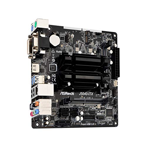 ASRock-Mainboard ASRock J5040-ITX Mini-ITX Mainboard mit Intel Quad-Core J5040