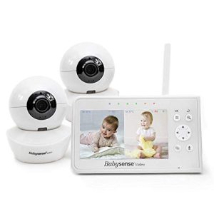 Babyphone mit 2 Kameras Babysense, geteilter Bildschirm 4,3“