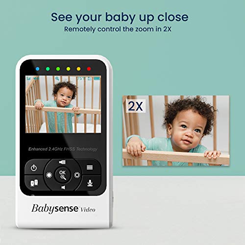 Babyphone mit 2 Kameras Babysense Video-Babyphone