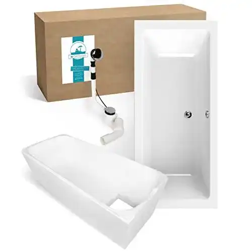 Badewanne Calmwaters ® Komplettset 180×80 cm
