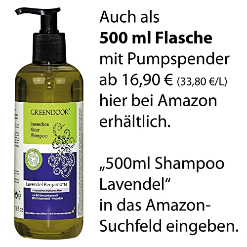 Basisches Shampoo GREENDOOR Natur, Lavendel Bergamotte
