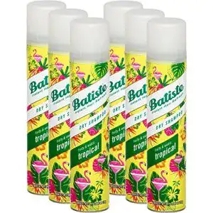 Batiste-Trockenshampoo Batiste, Coconut & Exotic Tropical, 6 x