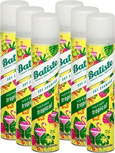Batiste-Trockenshampoo Batiste, Coconut & Exotic Tropical, 6 x
