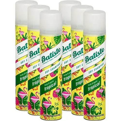Batiste-Trockenshampoo Batiste, Coconut & Exotic Tropical, 6 x