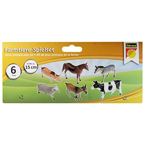 Bauernhoftiere Idena 4329902 Spielfigurenset mit 6 Farmtieren