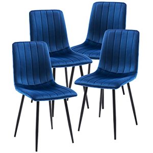 Bequeme Stühle JOYLDIAS 4er Set Esszimmerstuhl aus Stoff Samt