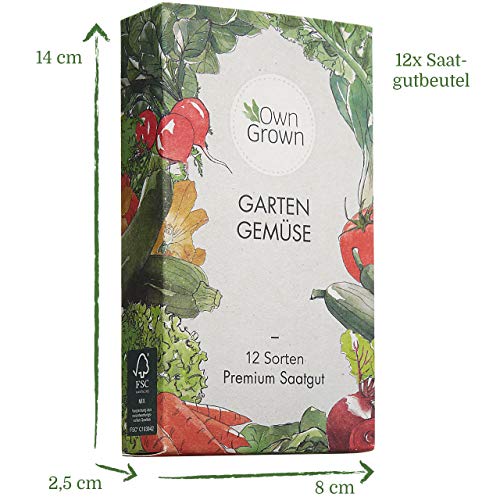 Bio-Saatgut OwnGrown Gemüse Samen Set, 12 Sorten Premium