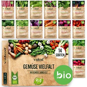 Bio-Saatgut valeaf BIO Gemüse Samen Set, 14 Sorten